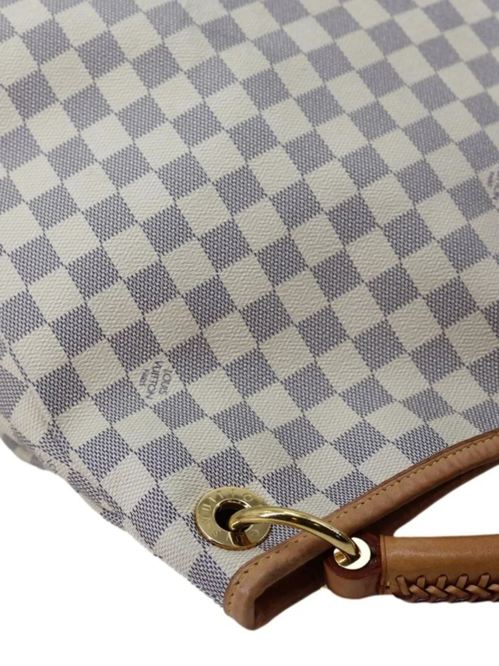 Louis Vuitton  Artsy MM NM Damier Azur Shoulder Bag White